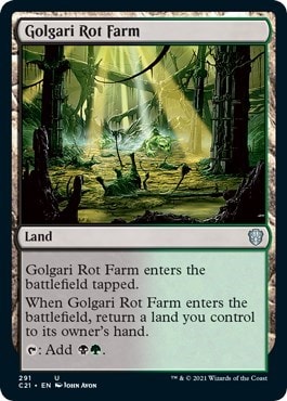 Golgari Rot Farm C21 #291 (Near Mint Uncommon) Magic: The Gathering: Commander 2021