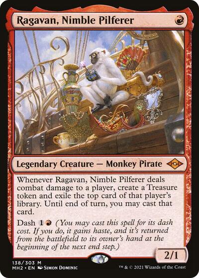 Ragavan Nimble Pilferer MH2 #138 (Near Mint Mythic Rare) Magic: The Gathering: Modern Horizons 2