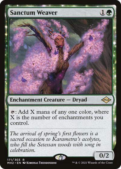 Sanctum Weaver MH2 #171 (Near Mint Rare) Magic: The Gathering: Modern Horizons 2