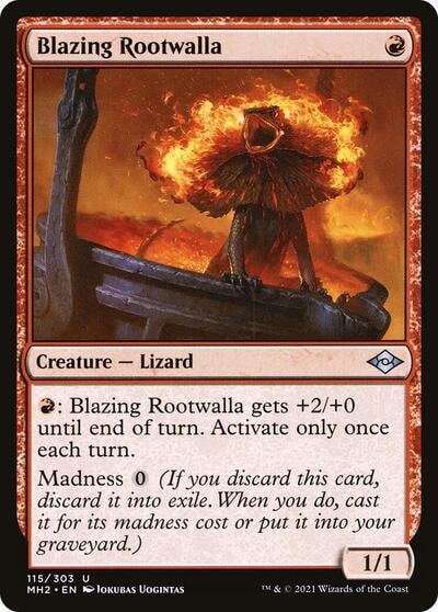 Blazing Rootwalla MH2 #115 (Near Mint Uncommon) Magic: The Gathering: Modern Horizons 2