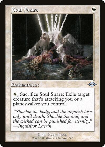 Soul Snare Retro Frame Foil MH2 #387 (Near Mint Uncommon) Magic: The Gathering: Modern Horizons 2