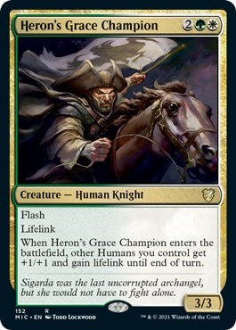 Herons Grace Champion MIC #152 (Near Mint Rare) Magic: The Gathering: Commander: Innistrad: Midnight Hunt