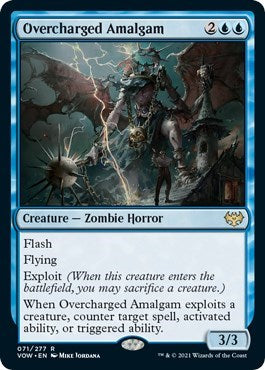 Overcharged Amalgam VOW #71 (Near Mint Rare) Magic: The Gathering: Innistrad: Crimson Vow
