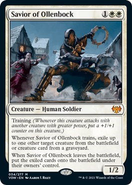 Savior of Ollenbock VOW #34 (Near Mint Mythic Rare) Magic: The Gathering: Innistrad: Crimson Vow
