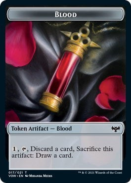 Blood Token VOW #17 (Near Mint T) Magic: The Gathering: Innistrad: Crimson Vow
