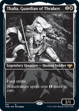 Thalia Guardian of Thraben Showcase VOW #318 (Near Mint Rare) Magic: The Gathering: Innistrad: Crimson Vow