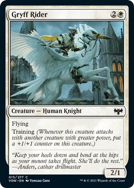 Gryff Rider VOW #15 (Near Mint Common) Magic: The Gathering: Innistrad: Crimson Vow