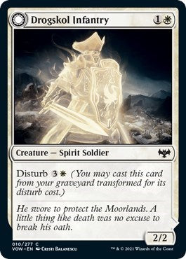 Drogskol Infantry VOW #10 (Near Mint Common) Magic: The Gathering: Innistrad: Crimson Vow