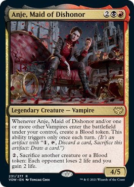 Anje Maid of Dishonor VOW #231 (Near Mint Rare) Magic: The Gathering: Innistrad: Crimson Vow
