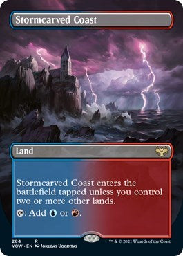Stormcarved Coast Borderless VOW #284 (Near Mint Rare) Magic: The Gathering: Innistrad: Crimson Vow