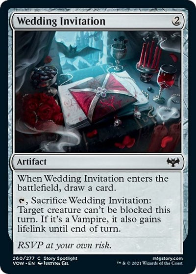 Wedding Invitation VOW #260 (Near Mint Common) Magic: The Gathering: Innistrad: Crimson Vow