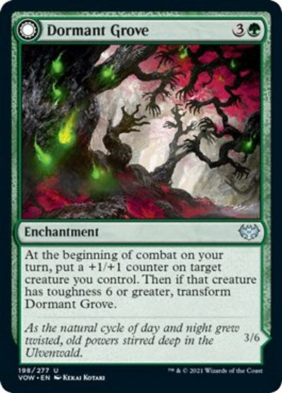 Dormant Grove VOW #198 (Near Mint Uncommon) Magic: The Gathering: Innistrad: Crimson Vow