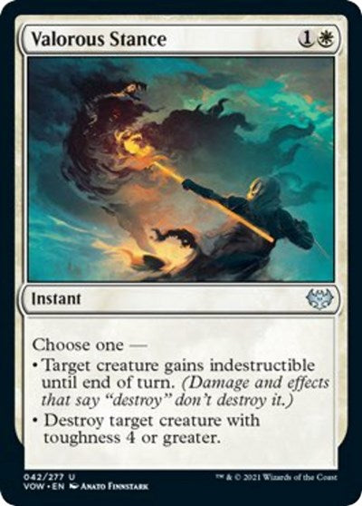 Valorous Stance VOW #42 (Near Mint Uncommon) Magic: The Gathering: Innistrad: Crimson Vow