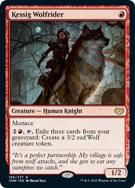 Kessig Wolfrider VOW #165 (Near Mint Rare) Magic: The Gathering: Innistrad: Crimson Vow