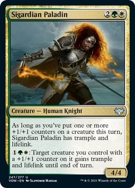 Sigardian Paladin VOW #247 (Near Mint Uncommon) Magic: The Gathering: Innistrad: Crimson Vow