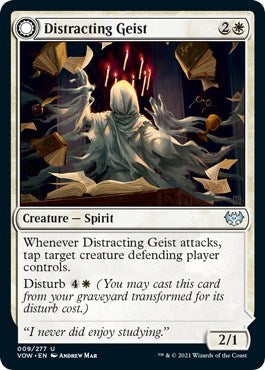 Distracting Geist VOW #9 (Near Mint Uncommon) Magic: The Gathering: Innistrad: Crimson Vow