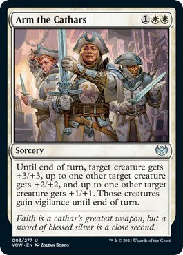 Arm the Cathars VOW #3 (Near Mint Uncommon) Magic: The Gathering: Innistrad: Crimson Vow