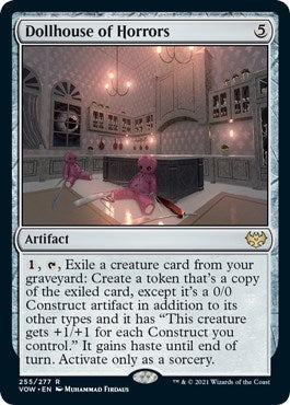 Dollhouse of Horrors VOW #255 (Near Mint Rare) Magic: The Gathering: Innistrad: Crimson Vow