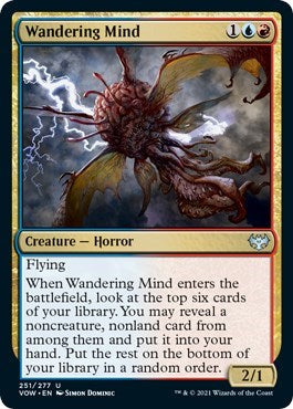 Wandering Mind VOW #251 (Near Mint Uncommon) Magic: The Gathering: Innistrad: Crimson Vow