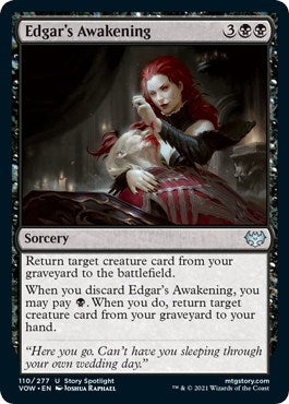Edgars Awakening Innistrad: Crimson Vow VOW #110 (Uncommon) Magic: The Gathering:
