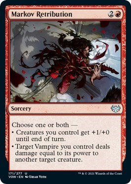 Markov Retribution VOW #171 (Near Mint Uncommon) Magic: The Gathering: Innistrad: Crimson Vow