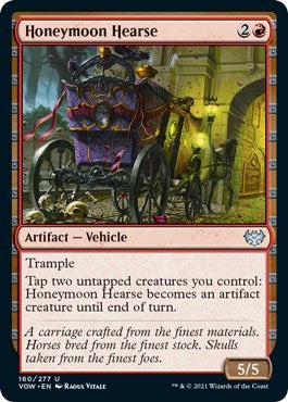 Honeymoon Hearse VOW #160 (Near Mint Uncommon) Magic: The Gathering: Innistrad: Crimson Vow