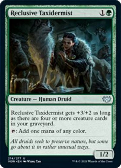 Reclusive Taxidermist VOW #214 (Near Mint Uncommon) Magic: The Gathering: Innistrad: Crimson Vow