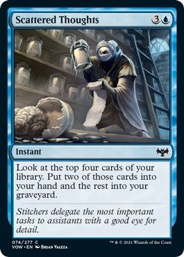 Scattered Thoughts VOW #74 (Near Mint Common) Magic: The Gathering: Innistrad: Crimson Vow