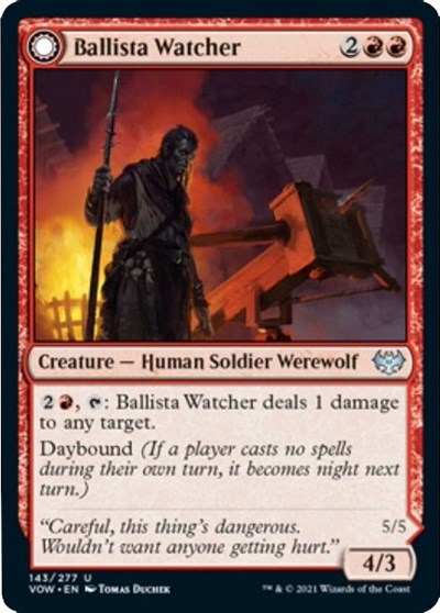 Ballista Watcher VOW #143 (Near Mint Uncommon) Magic: The Gathering: Innistrad: Crimson Vow