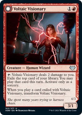 Voltaic Visionary VOW #183 (Near Mint Uncommon) Magic: The Gathering: Innistrad: Crimson Vow
