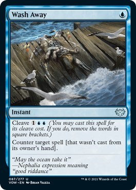 Wash Away VOW #87 (Near Mint Uncommon) Magic: The Gathering: Innistrad: Crimson Vow