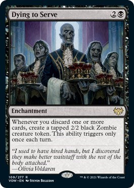 Dying to Serve VOW #109 (Near Mint Rare) Magic: The Gathering: Innistrad: Crimson Vow