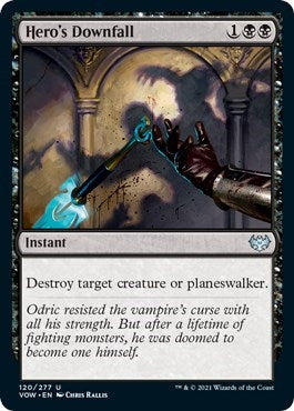 Heros Downfall VOW #120 (Near Mint Uncommon) Magic: The Gathering: Innistrad: Crimson Vow