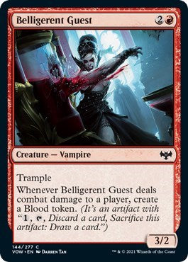 Belligerent Guest VOW #144 (Near Mint Common) Magic: The Gathering: Innistrad: Crimson Vow