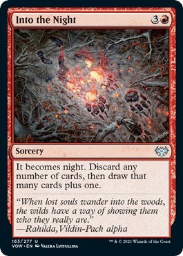 Into the Night VOW #163 (Near Mint Uncommon) Magic: The Gathering: Innistrad: Crimson Vow