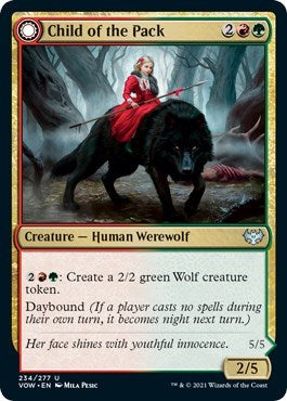 Child of the Pack VOW #234 (Near Mint Uncommon) Magic: The Gathering: Innistrad: Crimson Vow