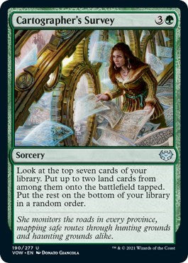 Cartographers Survey VOW #190 (Near Mint Uncommon) Magic: The Gathering: Innistrad: Crimson Vow