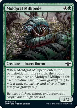 Moldgraf Millipede VOW #209 (Near Mint Common) Magic: The Gathering: Innistrad: Crimson Vow