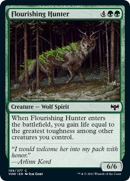 Flourishing Hunter VOW #199 (Near Mint Common) Magic: The Gathering: Innistrad: Crimson Vow