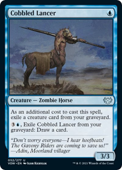 Cobbled Lancer VOW #52 (Near Mint Uncommon) Magic: The Gathering: Innistrad: Crimson Vow