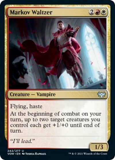 Markov Waltzer VOW #242 (Near Mint Uncommon) Magic: The Gathering: Innistrad: Crimson Vow