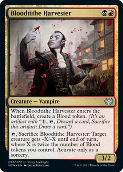 Bloodtithe Harvester VOW #232 (Near Mint Uncommon) Magic: The Gathering: Innistrad: Crimson Vow