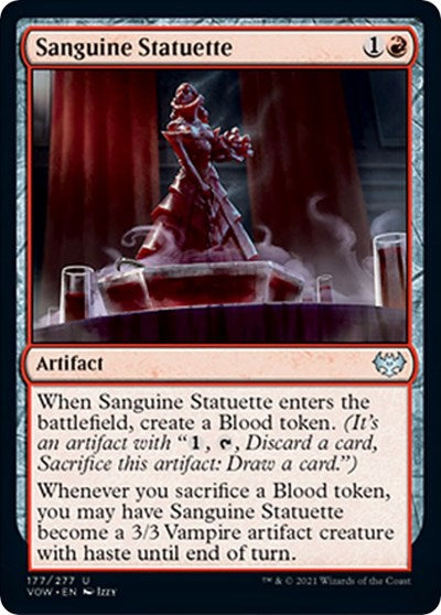 Sanguine Statuette VOW #177 (Near Mint Uncommon) Magic: The Gathering: Innistrad: Crimson Vow