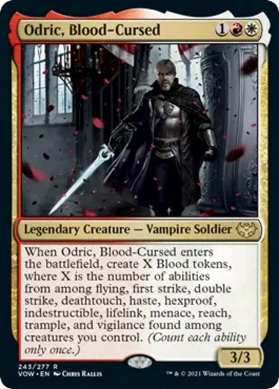 Odric Blood Cursed VOW #243 (Near Mint Rare) Magic: The Gathering: Innistrad: Crimson Vow