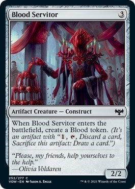 Blood Servitor VOW #252 (Near Mint Common) Magic: The Gathering: Innistrad: Crimson Vow