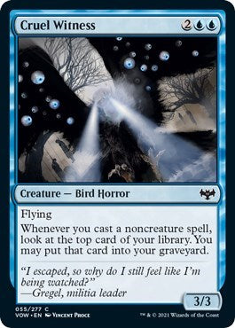 Cruel Witness VOW #55 (Near Mint Common) Magic: The Gathering: Innistrad: Crimson Vow
