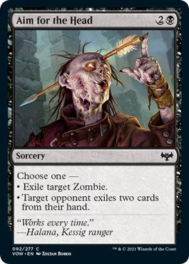 Aim for the Head VOW #92 (Near Mint Common) Magic: The Gathering: Innistrad: Crimson Vow