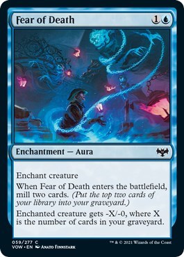 Fear of Death VOW #59 (Near Mint Common) Magic: The Gathering: Innistrad: Crimson Vow