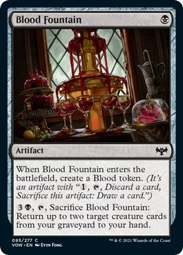 Blood Fountain VOW #95 (Near Mint Common) Magic: The Gathering: Innistrad: Crimson Vow