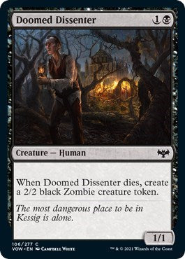 Doomed Dissenter VOW #106 (Near Mint Common) Magic: The Gathering: Innistrad: Crimson Vow